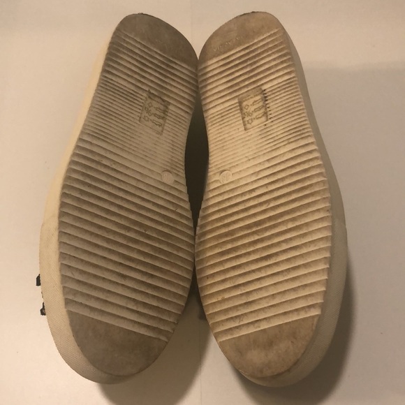 BCBG MAXAZRIA Dita slip on platform studded shoes in black gold cow leather - Picture 7 of 9